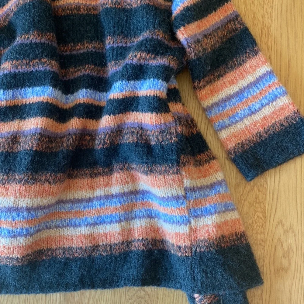 Free People Alpaca Striped Oversized Cardigan - Picture 15 of 16